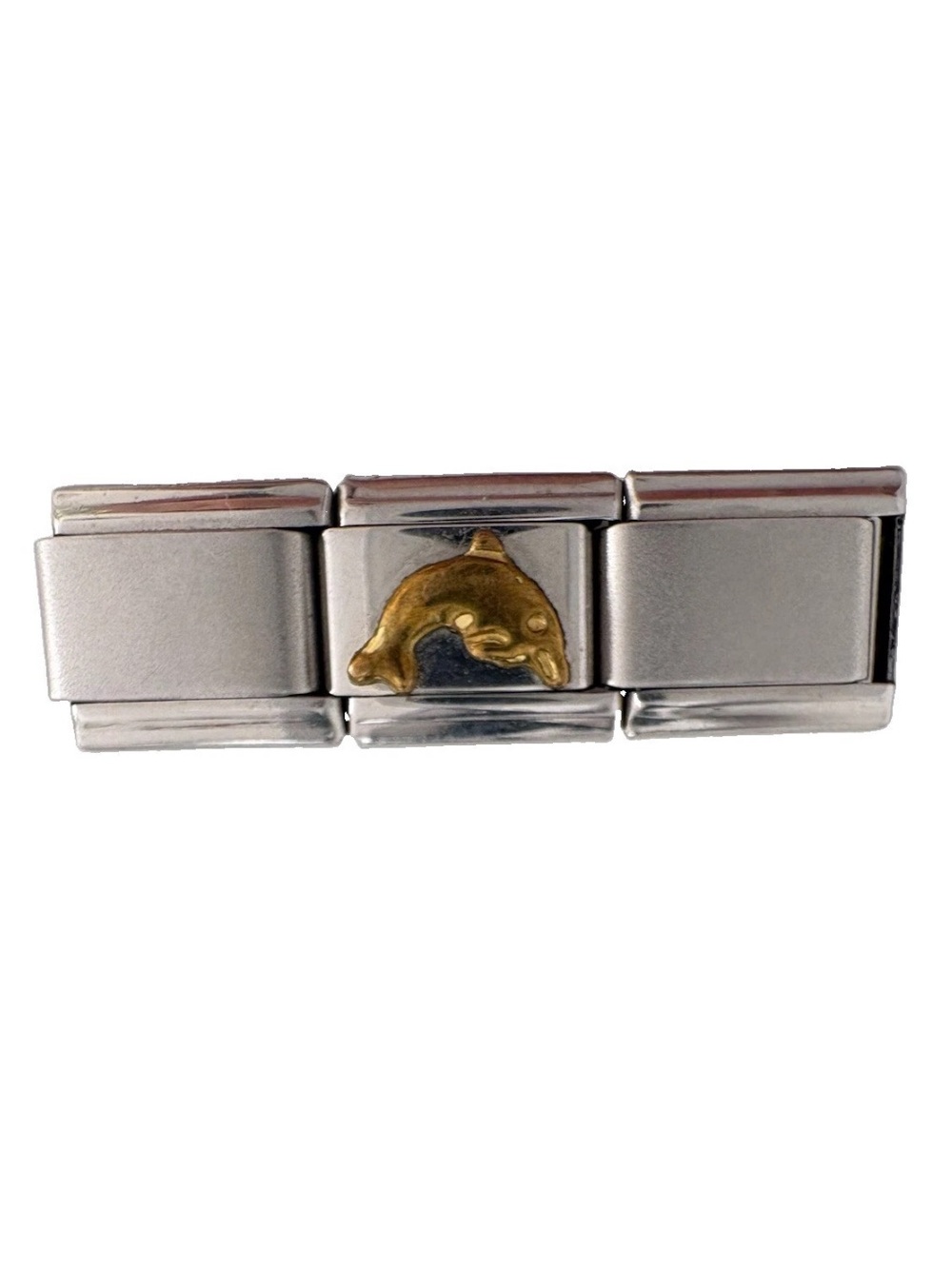 GANZO Italian Modular Charm links with Gold Dolphin